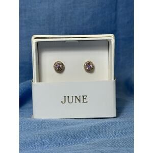 CHLOE + ISABEL june birthstone crystal stud earrings - E487PISG